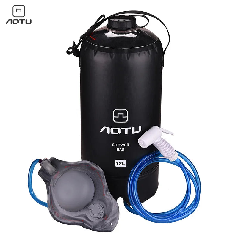 PVC 12L Outdoor Shower Bag - Perfect for Surf/Camp Trips