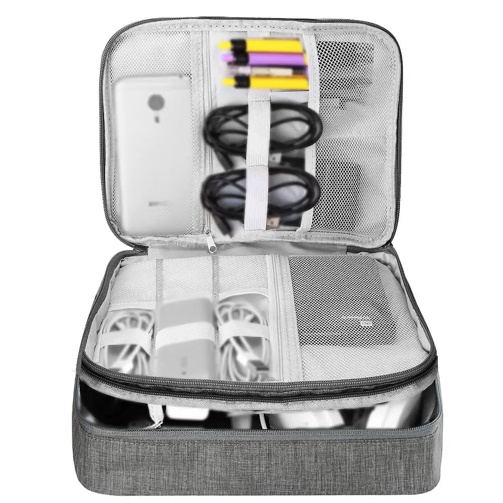 Travel Electronic Digital Storage Bag, Multifunctional High-capacity Earphones, Data Cable Protective Case, Dust Bag Travel Elec