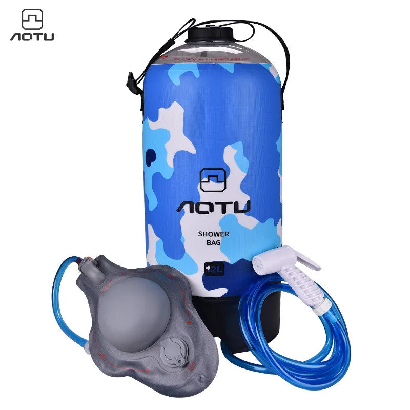 PVC 12L Outdoor Shower Bag - Perfect for Surf/Camp Trips