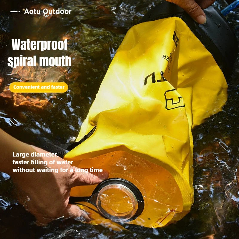 PVC 12L Outdoor Shower Bag - Perfect for Surf/Camp Trips